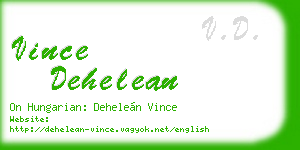 vince dehelean business card